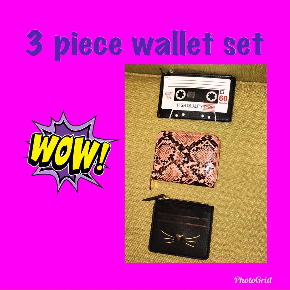 3 piece wallet set brand new